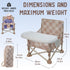 3-in-1 Cozy Tiny Marvels Portable Baby Chair, Booster Seat, Baby Seat with Tray, Compact Foldable, Toddler Chair