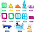 Gemmicc 126 Set 2 Magnetic Tiles, PCS + Storage Case, STEM Building Blocks Magnet Toys for Kids,Educational Building