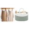 Muslin Nursing Cover Pack of 2 and Rope Diaper Caddy Organizer Bundled