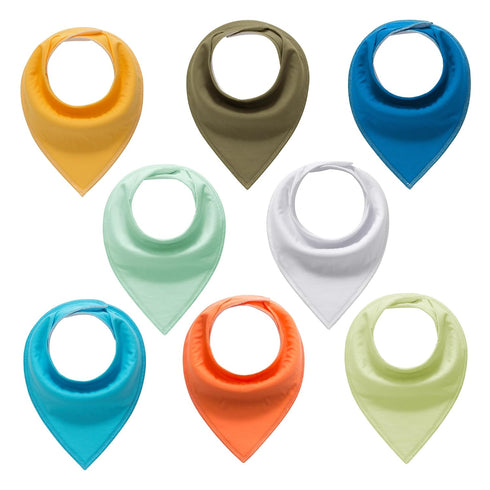 Baby Bibs Bandana Drool Bibs 8 Pack for Infant, Boys, Girls, Unisex