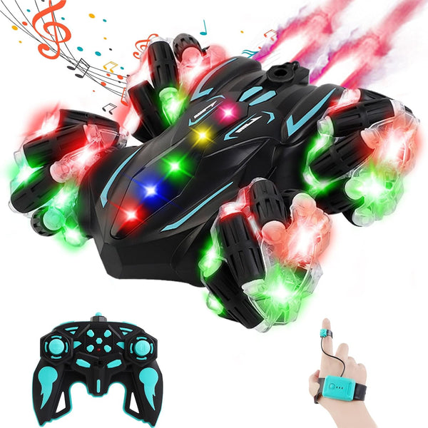 Upgraded Gesture Sensing RC Stunt Car,360 Spins Double-Sided Hand Controlled RC car