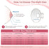 Nipple Measurement Tool for Flanges, Nipple Ruler for Flange Sizing, Silicone & Soft Nipple Sizer for Flanges for New