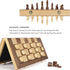 15'' Set -2 -24 Set 2 1 AMEROUS Magnetic Wooden Chess & Checkers Game Extra Queens Cherkers Pieces - Chessmen Storage