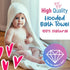 Set Baby Towels with Hood Newborn Gift - Gentle & Soft Baby Bath Towels Hooded w/Washcloths, Mittens, Brush, & Ultra