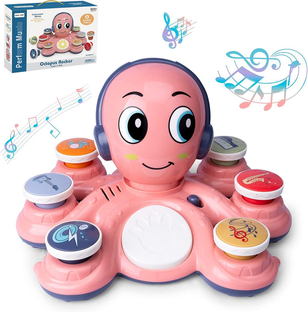 Baby Musical Toys for Toddlers, Octopus Music Instruments, Preschooler Educational Birthday Gifts for Boys Girls