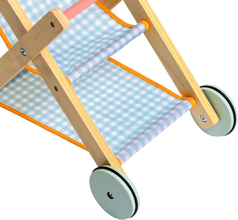 18" 3+ JC Toys Parfait Collection | Deluxe Wooden Doll Toy Stroller | for Dolls and Stuffed Animals up to | Ages