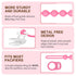 4-Pack Dummy, Dummies, Silicone Pacifier Clip with Adapter Ring Fits MAM Soft Flexible Binky Holder for Button-Style