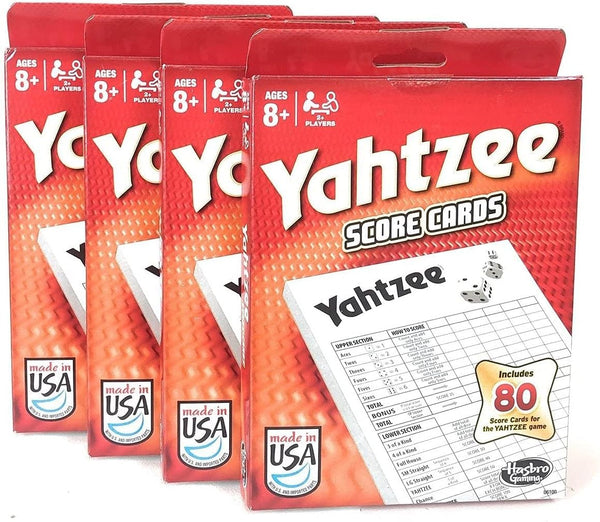 80-Sheet Yahtzee Score Cards - 4 Pack for Your Game Nights