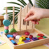 LovesTown Beads Sequencing Toy, Montessori Wooden Stacking Toys for Kids, Educational Preschool Learning Gifts for Boys