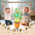 1 0-6 6-12 SANJOIN Cactus Baby Toy Talking Dancing Singing Adjustable Volume, Baby Girl for Year Old, Infant Toys
