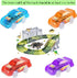 Toy Cars Replacement for Most Tracks, Glow in The Dark, 5 Flashing LED Lights, 4 Pack Car Track Accessories for Kids