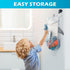 No Hole Mold Free Bath Toys for Toddlers 1-3, Water Toys with Storage Bag, Baby Shark Pool and Shower Gifts