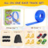 15Ft 4 1:64 4M 3 4 5 6 Flexible Race Track for Kids - Car Track with Vehicle in Scale, DIY Car Ramp Roll Up, Play Race