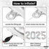 KatchOn XtraLarge 2025 Balloons - 40 Inch Silver and 16 Inch for Happy New Year Decorations