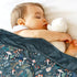Baby Swaddle Blanket, Jersey Knitted Receiving Blanket for Boys and Girls, Soft Double Layer Mushroom