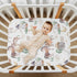 CHUROUSY 28x52 Inch Farm Animals Baby Crib Sheets Cute Horse Cow Lamb Chicken Pig Hen Duck Mattress Cover Farmhouse