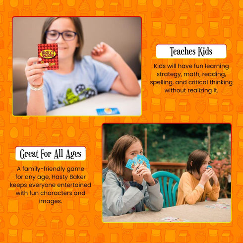 Hasty Baker Family Card Game - Race to Collect Ingredients and Complete Recipes, Ages 7+, 2-6 Players