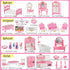 Thildani 35 Set 1:12 Toddler3Y+ Set) Pcs Dollhouse Furniture Accessories Mini House Furniture Small Dollhouse Miniature