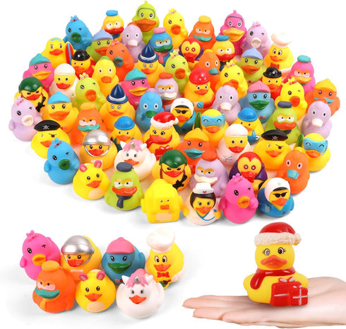 umbresen (25) Rubber Ducks Bath Toy in Bulk, Assortment Jeep Ducks for Jeep Ducking, Pool Rubber Ducky Floater Bathtub