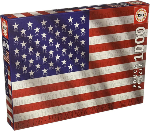 Educa Fifty States and One Flag 1000 Piece Puzzle