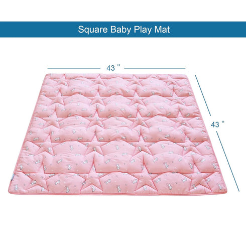 43x43 SPRINGSPIRIT Baby Play Mat, Playmat for Playpen, Thicken Baby Mat for Floor, Non-Slip Washable Playmat