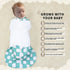 Swaddle,3-Way Blanket,100% 6-12 GUNTAIL Newborn Sleep Sack Baby Adjustable Wearable Rayon Cotton Swaddling Sleeping