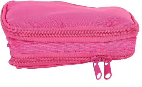 Baby Stroller Organizer with Cup Holder, Durable Hook & Loop Design for Umbrella Stroller Cart (Pink)