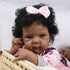 18 Inch 3+ WOOROY Realistic Reborn Baby Doll Black Girl African American Newborn Baby with Soft Body, Lifelike Handmade