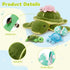 5Pcs 17.5 Inch Set, MorisMos Turtle Stuffed Animals with Babies Inside, Cute Stuffed Turtle Plush Toys Realistic Sea