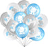 Aoriher 45 Pieces Elephant Balloon 12 Inch for Baby Shower, Gender Reveal Animal Themed Birthday Party Supplies (Blue,