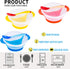 Berry President Baby Bowls with Suction Base, Spill-Proof Lid, Temperature-Sensing Spoon, Pack of 3 for Toddlers