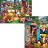 Bits and Pieces - Value Set of Two (2) - 500 Piece Jigsaw Puzzles for Adults - Hide and Seek, What’s The Password Jigsaws by Artist Larry Jones - 18” x 24”