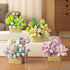 Vilbocr Set,Flower 6+ 181Pcs) Mini Flowers Building Block Blocks Toys,Plants and Succulent Toys,Building Block