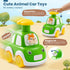 1-3, 6 Pack 1 2 12-18 TooyBing Press and Go Car Toys for Toddlers Animal Baby Car Toys for Year Old Boy, Push Go