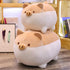 Levenkeness Soft Fat Pig Plush Hugging Pillow, Cute Piggy Stuffed Animal Doll, Brown, 15.7"