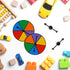 Sotiff Game Spinner Rainbow Color Board, Erasable Game Spinner with Plastic Rotating Arrows for Classroom Supplies