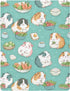 Pigsaly 27x39 Inch Crib Sheets Kawaii Guinea Pigs Baby Sheet for Standard Crib Mattress Boys Girls Toddler Bed Sheets