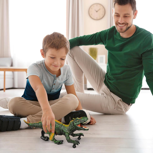 5-7,2.4G 4-7 3-5 Remote Control Robot Dinosaur Toys for Kids Electronic RC Walking Dinosaur Pet for Boys with Spray