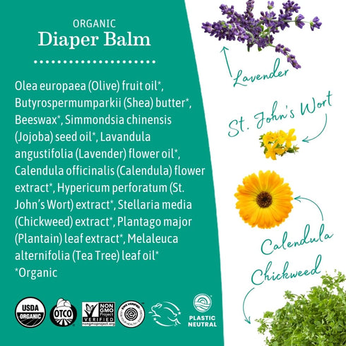 Earth Mama Nipple Butter & Diaper Balm | Nipple Cream & Organic Skincare for Baby | Breastfeeding & Postpartum