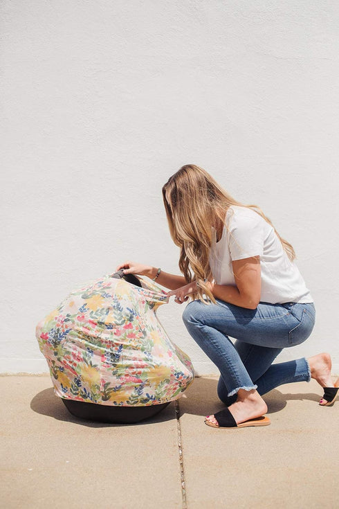 Lark Multi-Use Cover: Car Seat, Nursing & Stroller Cover - Stretchy Fabric, All-Season Use, Stylish Designs, Easy