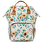 LIMHOO Floral Diaper Bag Backpack, Waterproof Baby Care Bag, Women Travel Baby Nappy