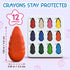 12 3-8 TinyGeeks Water Drop Crayons - Non Toxic Crayons for Toddlers - Washable, Easy To Hold - For Toddlers, Kids Ages