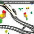 54 32 20 2 MANNIDOO Classic City Train Tracks, Pieces Railroad Track with Curved, Straight and Switch Train Tracks