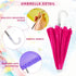 Eccliy Mini Doll Umbrella 11.8 Inch Colorful Tiny Plant Beach Sunny Rainy 1:6 Scale Doll Umbrella