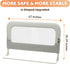 47inch omzer Bed Guard Rail for Toddlers - Foldable & Adjustable Height Baby Bed Safety Side Rails - Large Toddler Crib