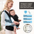 DawnBud Baby Carrier for Newborns to Toddlers, Adjustable, Ultra-Soft and Weightless, Ergonomic Baby Carrier with Head
