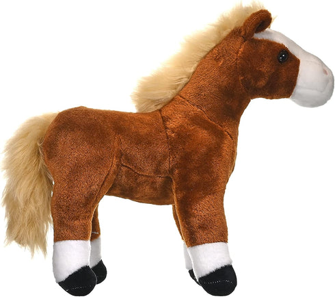 12 Inches Wild Republic Horse Plush, Stuffed Animal, Plush Toy, Gifts for Kids, Cuddlekins, Brown