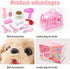14PCS Set 3 4 5 6+ Dog Toys for Kids, Walking Barking Electronic Interactive Plush Puppy Toy with Carrier
