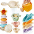 Baby Bath Toys for Kids Ages 1-3, 16PCS Mold Free Bath Toys