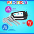Toy Car Keys, Real Looking Play Toddler Remote Car Key with Lights and Sound Effects for Boys Girls Age 3+